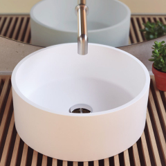 Vasque à poser ronde Lucena - Blanc Ø40 cm