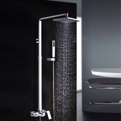 KROOS Colonne de douche & bain forme carré finition chromée